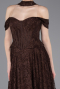 Long Brown Dantelle Evening Dress ABU5942