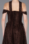 Long Brown Dantelle Evening Dress ABU5942