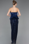 Navy Blue Long Scaly Evening Dress ABU5702