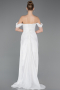 Long White Chiffon Evening Dress ABU5974