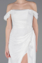 Long White Chiffon Evening Dress ABU5974