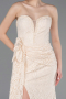 Long Beige Dantelle Mermaid Prom Dress ABU5975