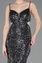 Long Anthracite Prom Gown ABU5980