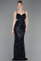 Long Navy Blue Prom Gown ABU5980
