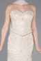 Long Beige Beaded Evening Dress ABU5983