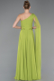 Long Pistachio Green Chiffon Prom Gown ABU5984