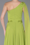 Long Pistachio Green Chiffon Prom Gown ABU5984
