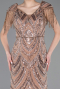 Long Copper Beaded Evening Dress ABU5959