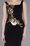 Black-Gold Long Mermaid Prom Dress ABU5768