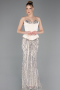 Long Beige Scaly Evening Dress ABU5978
