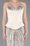 Long Beige Scaly Evening Dress ABU5978