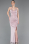 Long Powder Color Prom Gown ABU6008