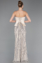 Long Beige Scaly Evening Dress ABU5978