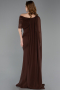 Brown Long Chiffon Evening Dress ABU5418