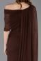 Brown Long Chiffon Evening Dress ABU5418
