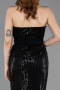 Long Black Beaded Evening Dress ABU5988