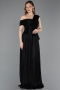 Long Black Evening Dress ABU5991