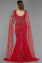 Red Long Stony Evening Dress ABU5751