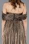 Copper Long Chiffon Cocktail Dress ABU5283