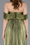 Pistachio Green Long Chiffon Cocktail Dress ABU5283