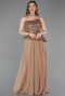 Copper Long Chiffon Evening Dress ABU5486