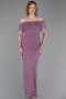 Lavender Long Beaded Evening Dress ABU5550