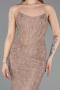 Copper Long Dantelle Evening Dress ABU5734