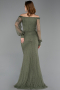 Olive Drab Long Dantelle Mermaid Prom Dress ABU5890