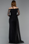 Long Black Dantelle Evening Dress ABU5999