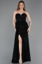 Long Black Dantelle Mermaid Prom Dress ABU5975