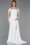 Long White Evening Dress ABU6001