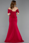 Long Dark Fuchsia Evening Dress ABU6002