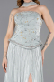 Mint Long Chiffon Evening Dress ABU5786