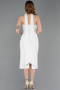 Midi White Cocktail Dress ABK2593