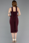Midi Cherry Colored Cocktail Dress ABK2593
