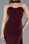 Midi Cherry Colored Cocktail Dress ABK2593