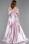 Powder Color Long Beaded Evening Dress ABU5400