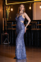 Long Indigo Prom Gown ABU5980
