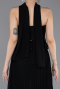 Long Black Chiffon Evening Dress ABU6011