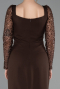 Brown Midi Cocktail Dress ABK2387