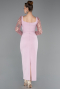 Powder Color Midi Cocktail Dress ABK2387