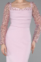 Powder Color Midi Cocktail Dress ABK2387