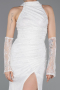 White Long Dantelle Mermaid Prom Dress ABU5598