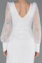 Long White Dantelle Evening Dress ABU6016