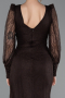 Long Brown Dantelle Evening Dress ABU6016