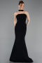 Long Black Evening Dress ABU6017