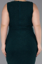 Emerald Green Midi Plus Size Evening Dress ABK2338
