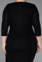 Midi Black Plus Size Cocktail Dress ABK2595