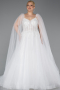 Long White Wedding Dress ABG143