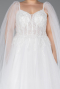 Long White Wedding Dress ABG143
